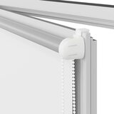 vidaXL rolo zatemnjena bela 50x130cm tkanina širina 45,7cm poliester | Shoptok.si