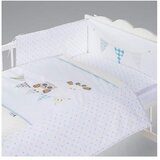 Klups Posteljina za bebu Set 5 delova Night birds blue Cene