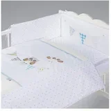 Posteljina za bebu Set 5 delova Night birds blue