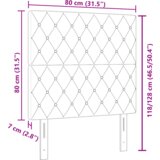  LED uzglavlje Tamnozeleno 80 cm Baršun | shoptok.hr