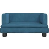  Krevet za pse plavi 60 x 40 x 30 cm baršunasti | shoptok.hr
