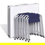 vidaXL sklopivi set stola za kampiranje i 6 stolaca podesiva visina 180x60 cm | shoptok.hr