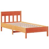 Furnova Posteljni okvir brez vzmetnice voščeno rjav 100x200 cm borovina, (21939263) | Shoptok.si