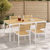  Stol za večeru u vrtu Bijela 196 x 100 5 x 75 cm - Bijela 196 x 100 5 x 75 cm Cijene