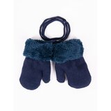 Yoclub Kids's Boy's Single-Finger Double-Layer Gloves RED-0001C-AA10-003 Navy Blue Cene'.'