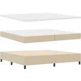 Box Postelja s podstavkom z žimnico svetlo zelena siva 200x200 cm žametna tkanina, (22083168) | Shoptok.si