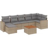  8-dijelni set vrtnih sofa od poliratana s jastucima bež 65.5 x 62 x 69 cm | Shoptok.si