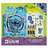  KREATIVNI SET SA 3D DNEVNIKOM STITCH LST1054 u