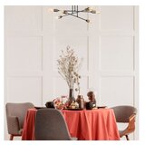 Opviq Visilica FLEUR, crna metal, 66x 66 cm, visina 27 cm, 6 x E27 40 W, Fleur - 1501 cijene