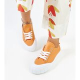 Gemre Orange Fabric Sneakers of Eduard | Shoptok.si