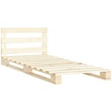 Maison Chic Posteljni okvir - Enojna postelja - Postelja za odrasle iz palet trdna borovina 90x200 cm, (21693502) Cene