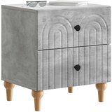  Noćni ormar s ladicama 2 pcs Betonska siva 43 x 34,5 x 48 cm | Eponuda.ba