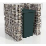 vidaXL gabion enojna ograda za koš za smeti jeklo 110x100x120 cm | Shoptok.si