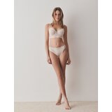 Reserved spodnje hlačke v slogu bikinija z mrežastimi vstavki - ebenovina | Shoptok.si