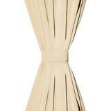 MIKRO Satenske Zavjese 2 kom s Tregerima 140x225 cm Bež | shoptok.hr