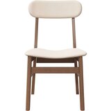 vidaXL Jedilni stoli z blazinami 2 kosa Brown Solid Wood Rubber | Shoptok.si