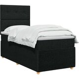  Boxspring krevet s madracem Crna 100 x 200 cm Tkanina | shoptok.hr
