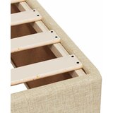  Boxspring krevet s madracem Krem 80 x 200 cm Tkanina - Krem 80 x 200 cm Dizajn s rombovima | shoptok.hr