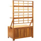  Kutija za pohranu s rešetkom 99x55x160 cm masivno drvo bagrema | shoptok.hr