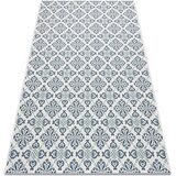 RugsX Preproge Preproga v videzu sisala COLOR 19246/969 Cvetje 120x170 cm Bela | Shoptok.si