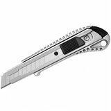  Aluminum Retractable Segment Knife with Lock, Snap-Off Blade, 18 mm | Shoptok.si