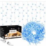springos Zavesa s Kapljicama, 300 LED, 12m, Plava + Bijela | shoptok.hr