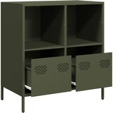  Komoda maslinastozelena 68x39x73,5 cm hladno valjani čelik | shoptok.hr