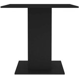  Blagovaonski stol crni 80 x 80 x 75 cm od konstruiranog drva | shoptok.hr