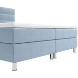 CARRYHOME postelja z vzmetnico 180 cm x 200 cm , tekstil modra | Shoptok.si