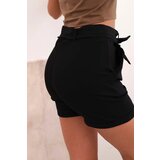 Kesi Włoski Women's shorts with bow and frills black | shoptok.hr
