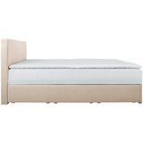CARRYHOME POSTELJA Z VZMETNICO 140 cm x 200 cm , tekstil bež | Shoptok.si