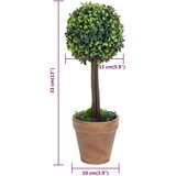  Umjetni šimširi s posudama 2 kom u obliku kugle zeleni 33 cm | Eponuda.ba