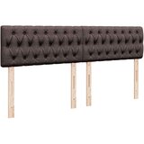 vidaXL Otomanski posteljni okvir z vzmetnico temno rjava 180x200 cm | Shoptok.si