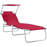  Ležaljka 2 pcs Crvena 58 x 188 x 77cm Poliester | Eponuda.ba