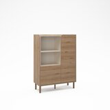 Marckeric Omarica v hrastovem dekorju v naravni barvi 90x125x40 cm Monza – | Shoptok.si
