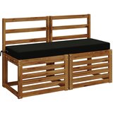 Jastučić za klupu SOEST 100% poliester Crna 110 x 40 x 8 cm | shoptok.hr