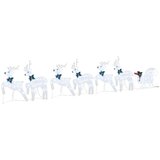 vidaXL LED irvasi 7 pcs Srebrno tkanina | shoptok.hr