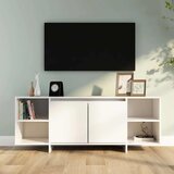 TV ormarić bijeli 130 x 35 x 50 cm od iverice | shoptok.hr