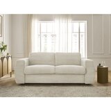 Bobochic Paris Bež sedežna garnitura za spanje/raztegljiva iz rebrastega žameta 240 cm Hugo – | Shoptok.si
