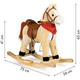 ECO TOYS konjić za ljuljanje bež | shoptok.hr