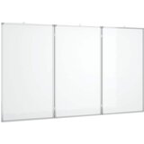  Magnetna bijela ploča sklopiva 150 x 80 x 1,7 cm aluminijska | shoptok.hr