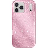 AVIZAR Ovitek za iPhone 17 Pro Max, dvobarvna zasnova in bleščeča obdelava, Roza, (5000190189) | Shoptok.si