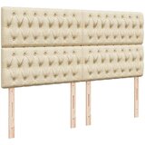  Otomanski okvir kreveta s madracima krem 200x200cm od tkanine | shoptok.hr