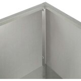  Vrtna saksija 2 kom. Srebrna 100 x 30 x 49 cm Nehrđajući čelik | shoptok.hr