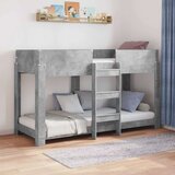  Krevet na kat za djecu s madracem Betonski sivi 80 x 190 cm | shoptok.hr