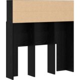 vidaXL Posteljna glava Črni hrast 100 x 19 x 103.5 cm Konstruiran les | Shoptok.si