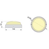  Brilagi - LED stropna industrijska svetiljka SIMA LED/12W/230V IP65 bela | Eponuda.com