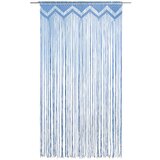 Furnova Zavesa makrame modra 140x240 cm bombaž, (21918304) | Shoptok.si