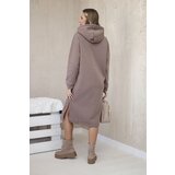 Kesi Long insulated dress with mocha embroidery | Shoptok.si