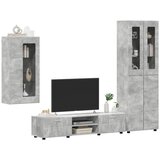  Set TV komoda FLORIN 3 kom. Betonski sivi Konstruirano drvo | shoptok.hr